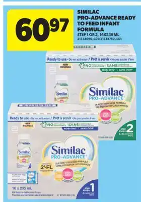 Real Canadian Superstore SIMILAC PRO-ADVANCE READY TO FEED INFANT FORMULA, 16X235 ML offer