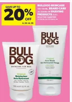 Real Canadian Superstore BULLDOG SKINCARE 100-150 ML, BEARD CARE 30-200 ML OR SHAVING PRODUCTS 2-4' S offer