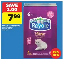 Real Canadian Superstore ROYALE FACIAL TISSUE, 6X82/126 SHEETS offer