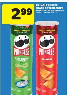 Real Canadian Superstore PRINGLES SUPER STACK POTATO CHIPS, 148/156 G offer