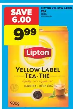 Real Canadian Superstore LIPTON YELLOW LABEL TEA, 900 G offer