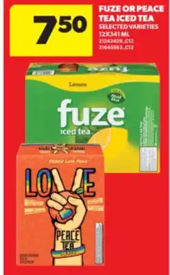 Real Canadian Superstore FUZE OR PEACE TEA ICED TEA, 12X341 ML offer