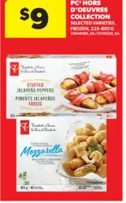 Real Canadian Superstore PC HORS D'OEUVRES COLLECTION, 225-800 G offer