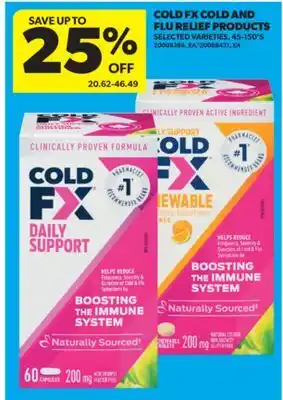 Real Canadian Superstore COLD FX COLD AND FLU RELIEF PRODUCTS, 45-150' S offer