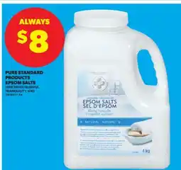 Real Canadian Superstore PURE STANDARD PRODUCTS EPSOM SALTS, 4 KG offer