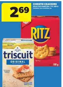 Real Canadian Superstore CHRISTIE CRACKERS, 175-386 G offer