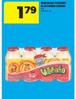 Real Canadian Superstore WAHAHA YOGURT FLAVORED DRINK, 4' S offer