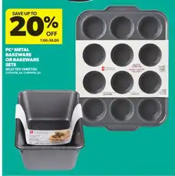 Real Canadian Superstore PC METAL BAKEWARE OR BAKEWARE SETS offer