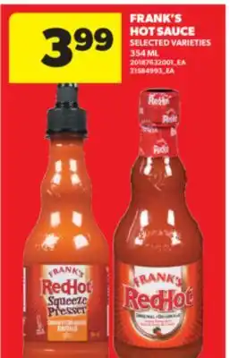 Real Canadian Superstore FRANK'S HOT SAUCE, 354 ML offer