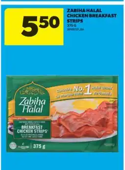 Real Canadian Superstore ZABIHA HALAL CHICKEN BREAKFAST STRIPS, 375 G offer