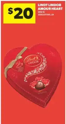 Real Canadian Superstore LINDT LINDOR AMOUR HEART, 202 G offer