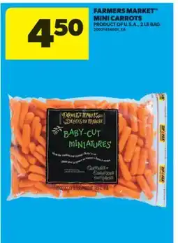 Real Canadian Superstore FARMERS MARKET MINI CARROTS, 2 LB BAG offer