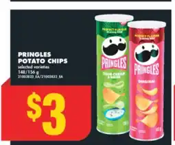 No Frills PRINGLES POTATO CHIPS, 148/156 g offer