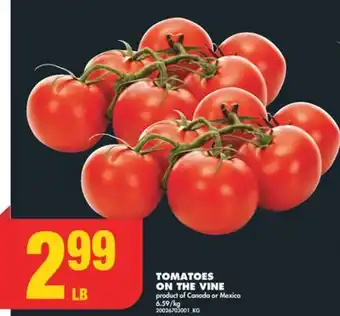 No Frills TOMATOES ON THE VINE offer