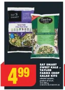 No Frills EAT SMART SWEET KALE OR TAYLOR FARMS CHOP SALAD KITS, 315-383 G offer