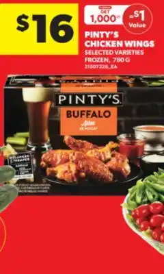 Real Canadian Superstore PINTY'S CHICKEN WINGS, 780 G offer