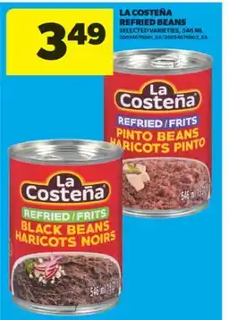 Real Canadian Superstore LA COSTEÑA REFRIED BEANS, 546 ML offer