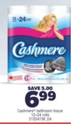 Real Canadian Superstore CASHMERE BATHROOM TISSUE, 12 = 24 ROLLS offer