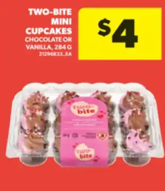 Real Canadian Superstore TWO-BITE MINI CUPCAKES, 284 G offer