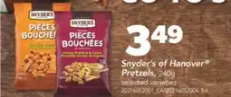 Real Canadian Superstore SNYDER'S OF HANOVER PRETZELS, 240G offer