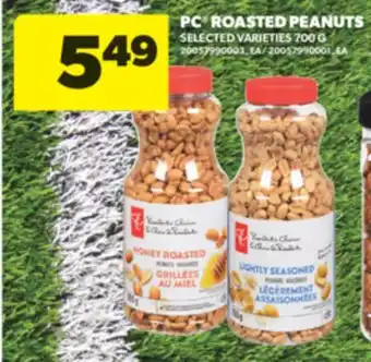 Real Canadian Superstore PC ROASTED PEANUTS, 700 G offer