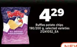 Real Canadian Superstore RUFFLES POTATO CHIPS, 190/200 G offer