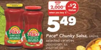 Real Canadian Superstore PACE CHUNKY SALSA, 642ML offer