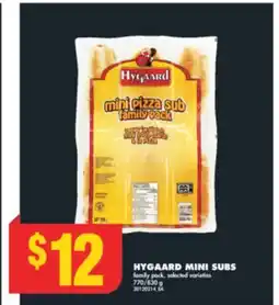 No Frills HYGAARD MINI SUBS, 770/830 G offer