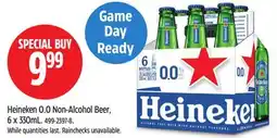 Canadian Tire Heineken 0.0 Non-Alcohol Beer, 6 x 330mL offer