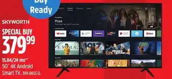 Canadian Tire Skyworth 50˝ 4K Android Smart TV offer