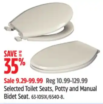 Canadian Tire For Living Selected Toilet Seats, Potty and Manual Bidet Seat offer