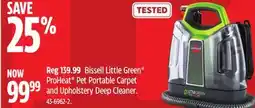 Canadian Tire Bissell Little Green ProHeat Pet Portable Carpet and Upholstery Deep Cleaner offer