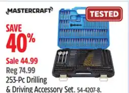 Canadian Tire Mastercraft 253-Pc Drilling & Driving Accessory Set offer