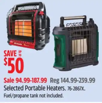 Canadian Tire Selected Mr. Heaters Portable Heaters offer