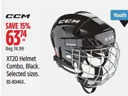 Canadian Tire XT20 Helmet Combo, Black offer