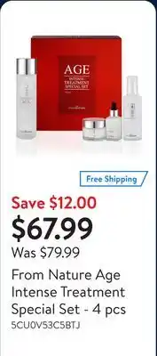 Walmart From Nature Age Intense Treatment Special Set - 4 pcs offer