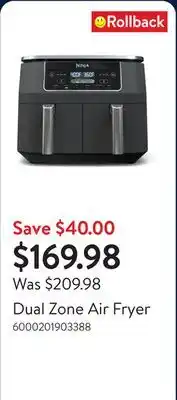 Walmart Dual Zone Air Fryer offer