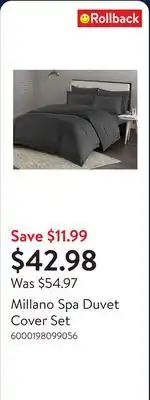 Walmart Millano Spa Duvet Cover Set offer