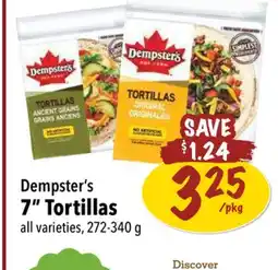 Farm Boy Dempster's 7 Tortillas offer