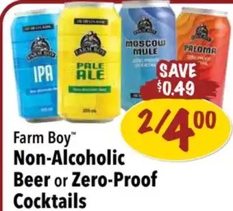 Farm Boy Farm Boy Non-Alcoholic Beer or Zero-Proof Cocktails offer