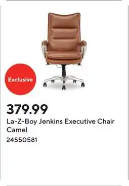 Staples La-Z-Boy Jenkins Executive Chair Camel offer