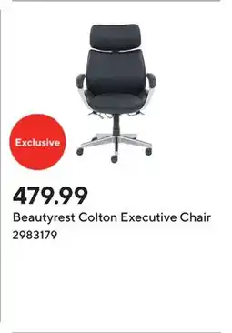 Staples Beautyrest Colton Executive Chair offer