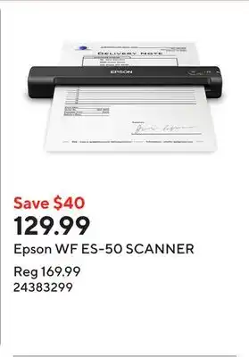 Staples Epson WF ES-50 SCANNER offer