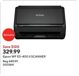 Staples Epson WF ES-400 II SCANNER offer