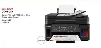 Staples Canon PIXMA G7020 All-in-One Colour Inkjet Printer offer