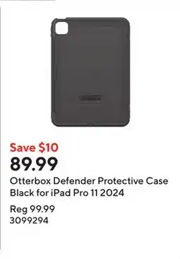 Staples Otterbox Defender Protective Case Black for iPad Pro 11 2024 offer