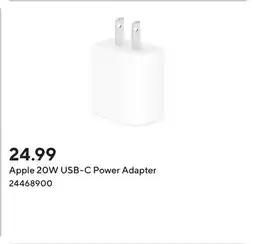 Staples Apple 20W USB-C Power Adapter offer