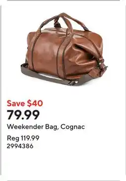 Staples Weekender Bag, Cognac offer