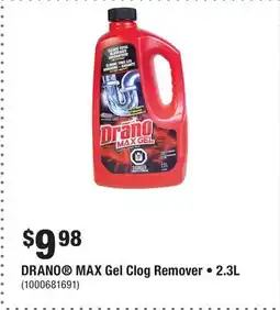 Home Depot DRANO MAX Gel Clog Remover • 2.3L offer