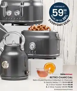 Stokes RETRO CHARCOAL Retro Styled Electrics Collection in Charcoal offer